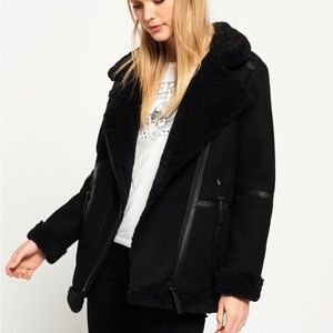 Superdry Moto jacket shearling